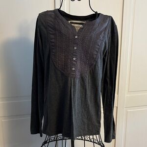 Aeropostale Charcoal Long Sleeve Top